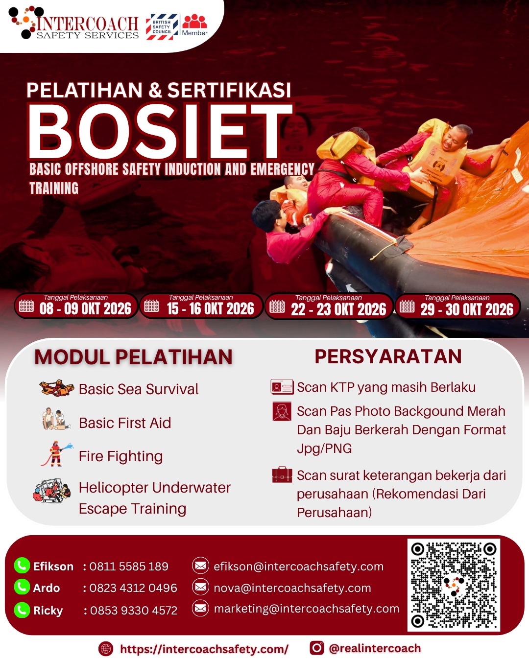 BOSIET (Basic Offshore Safety Induction and Emergency Training)