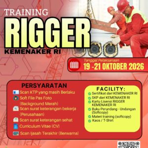 PEMBINAAN DAN SERTIFIKASI RIGGER ( JURU IKAT ) KEMNAKER