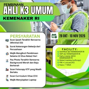 PELATIHAN AHLI K3 UMUM KEMNAKER RI
